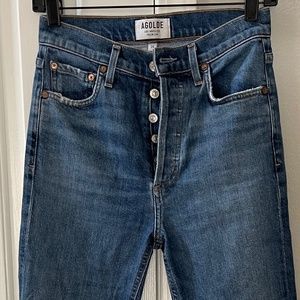 AGOLDE High Rise Slim Ankle Jeans